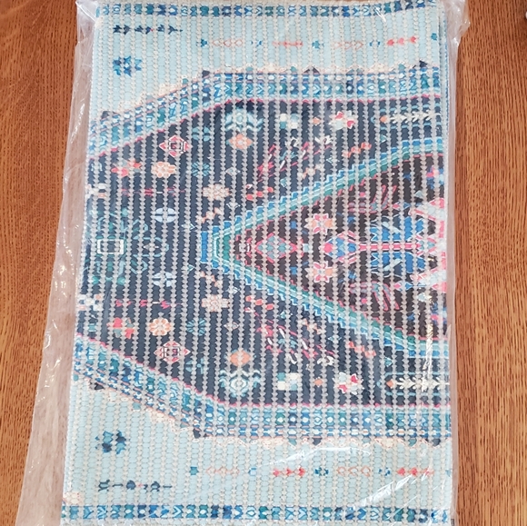 Anthropologie Handwoven Cary Runner Bath Mat- multi-colored - Picture 9 of 12